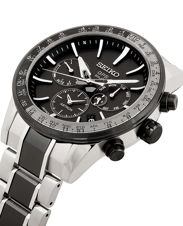 Часы Seiko Astron GPS Solar SSH011J1 — кварцевые, керамика титан металл