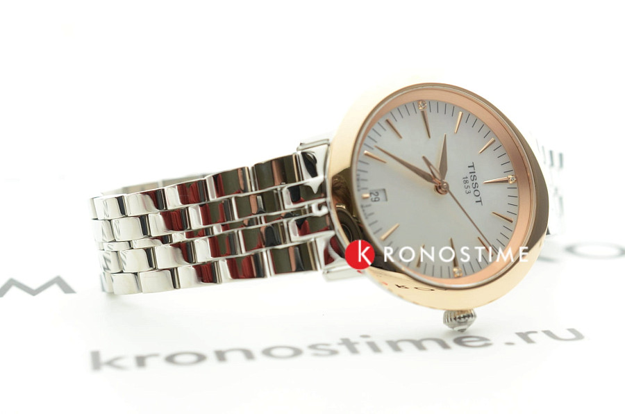 Часы Tissot T-Gold Glendora T929.210.41.116.00 — кварцевые, золото сталь металл