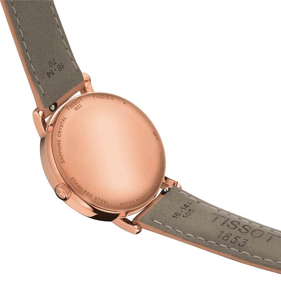 Часы Tissot Everytime Lady T143.210.36.011.00 — женские, коричневый