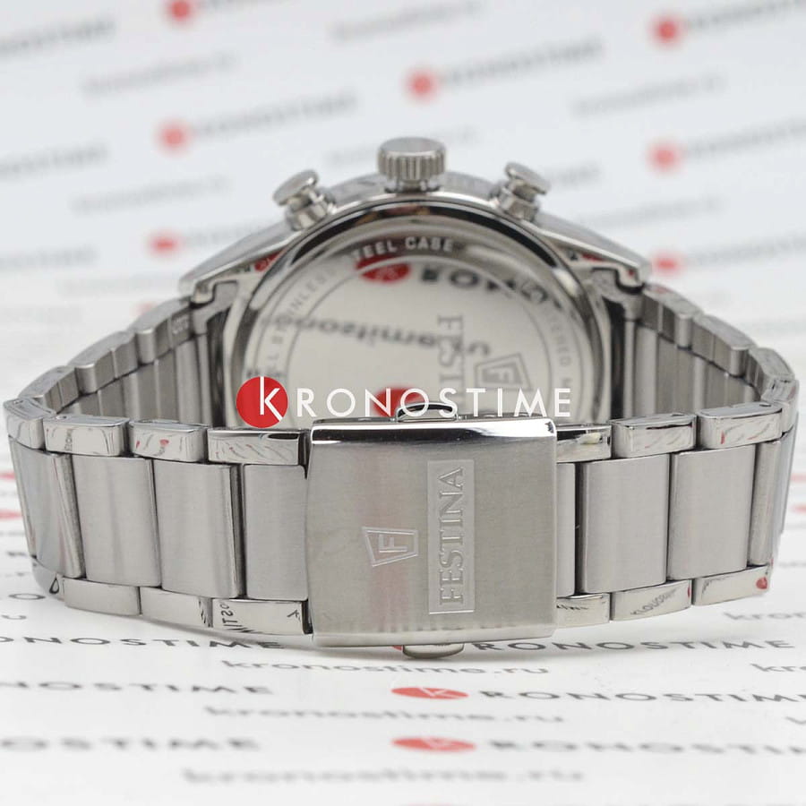 Часы Festina Timeless Chrono F20343/4 — нержавеющая сталь, мужские