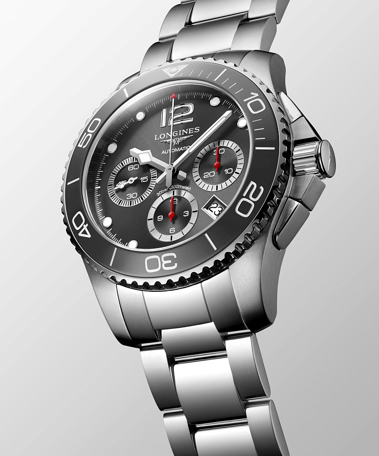 Часы Longines HydroConquest L3.883.4.76.6 — нержавеющая сталь, мужские