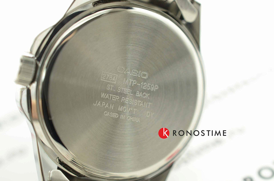 Часы Casio MTP-1259PD-2A — синий, кварцевые