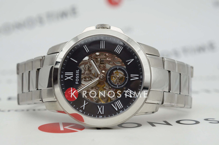 Часы Fossil Bannon ME3055 — механические, металл сталь