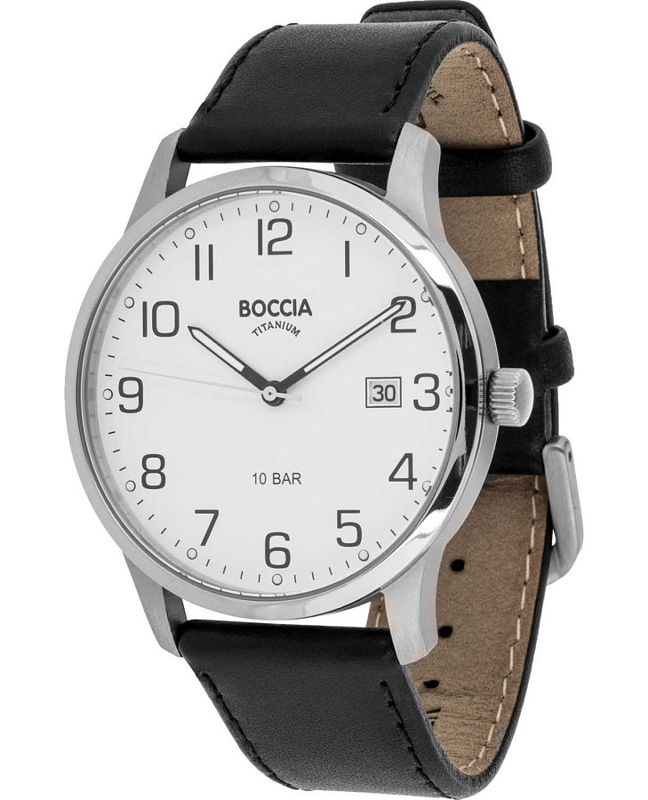 Часы Boccia Titanium 3621-02 — мужские, белый