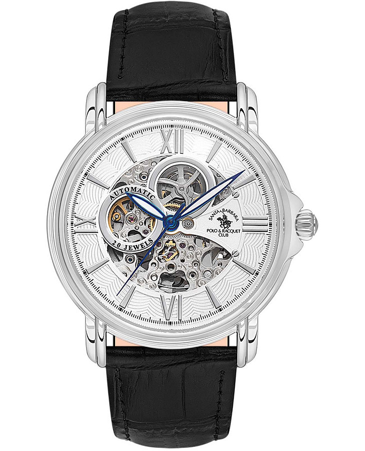 Часы Santa Barbara Polo & Racquet Club Luxury SB.8.10002-1 — мужские, серебристый