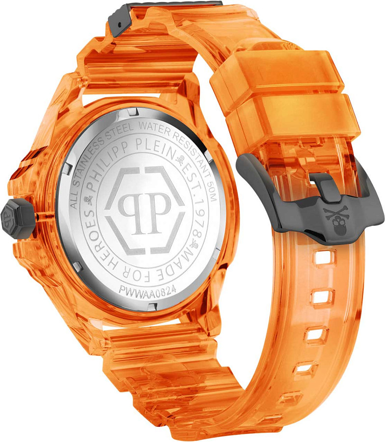 Часы Philipp Plein Skull Synthetic PWWAA0824 — кварцевые, пластик