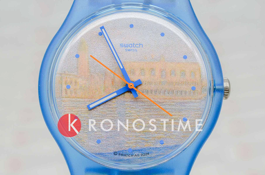 Часы Swatch Monet's Palazzo Ducale SO29Z150 — пластик, Швейцария