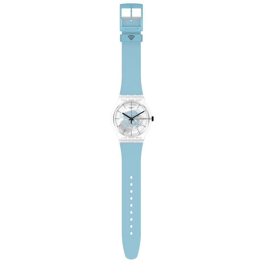 Часы Swatch New Gent Biosourced Swatch Pay! SO29K112-5300 — силикон, женские