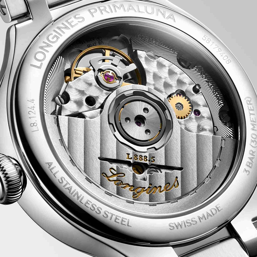 Часы Longines PrimaLuna L8.124.4.07.6 — металл сталь, Швейцария