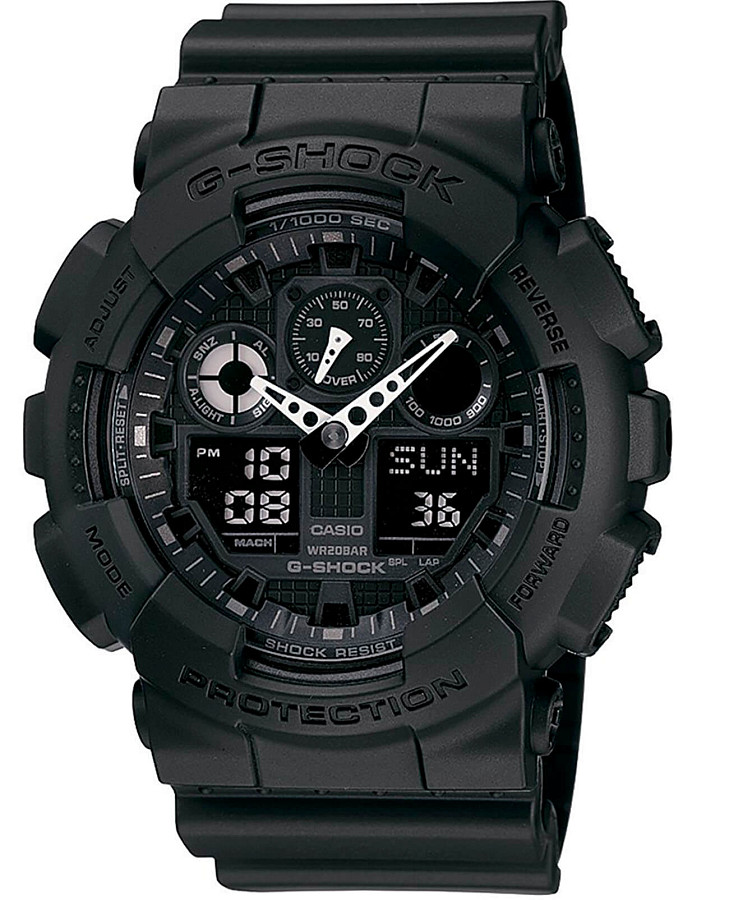 Часы Casio G-Shock GA-100-1A1DR (GA-100-1A1) — мужские, черный