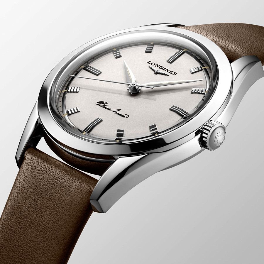 Часы Longines Silver Arrow L2.834.4.72.2 — механические, металл сталь