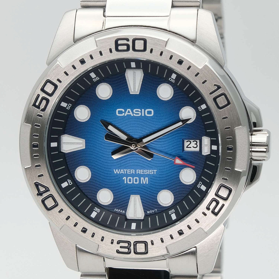 Часы Casio Collection MTD-140D-2A — кварцевые, металл сталь