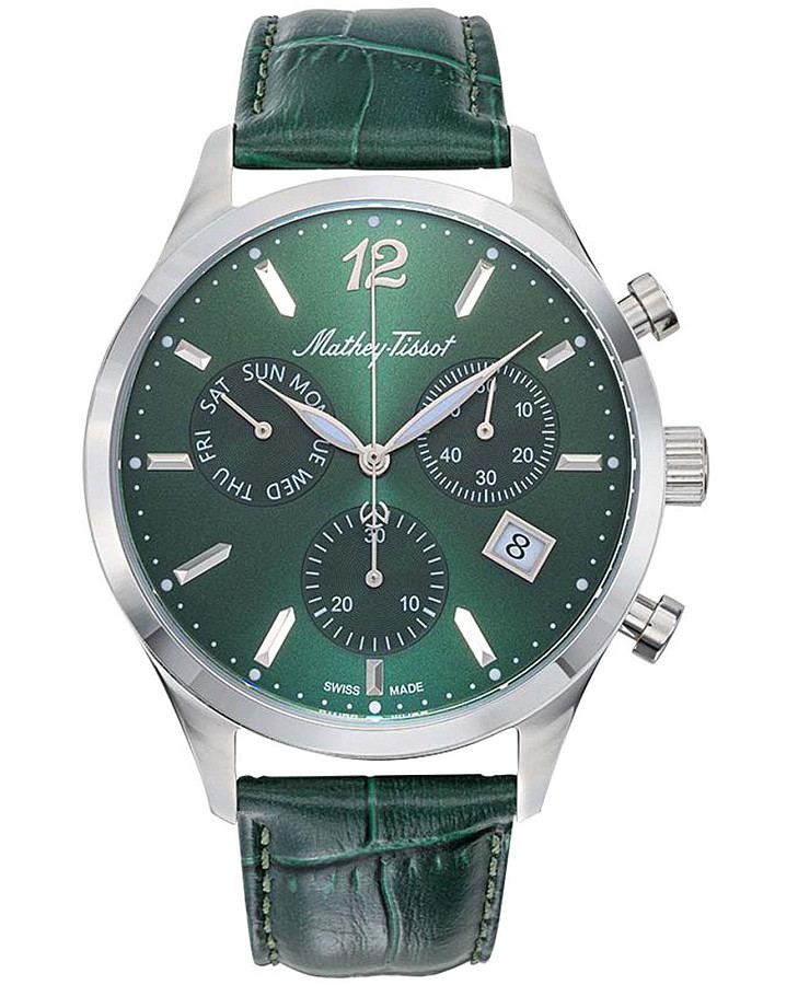 Часы Mathey-Tissot Urban H411CHALV — мужские, зеленый