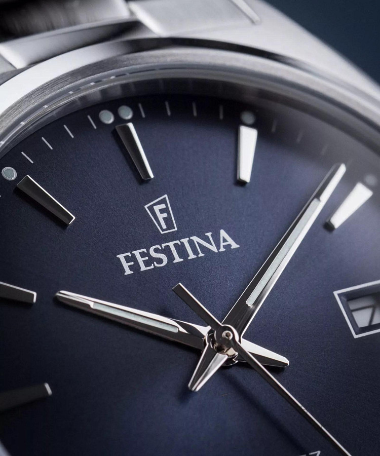 Часы Festina Classics F20552/3 — синий, сталь металл