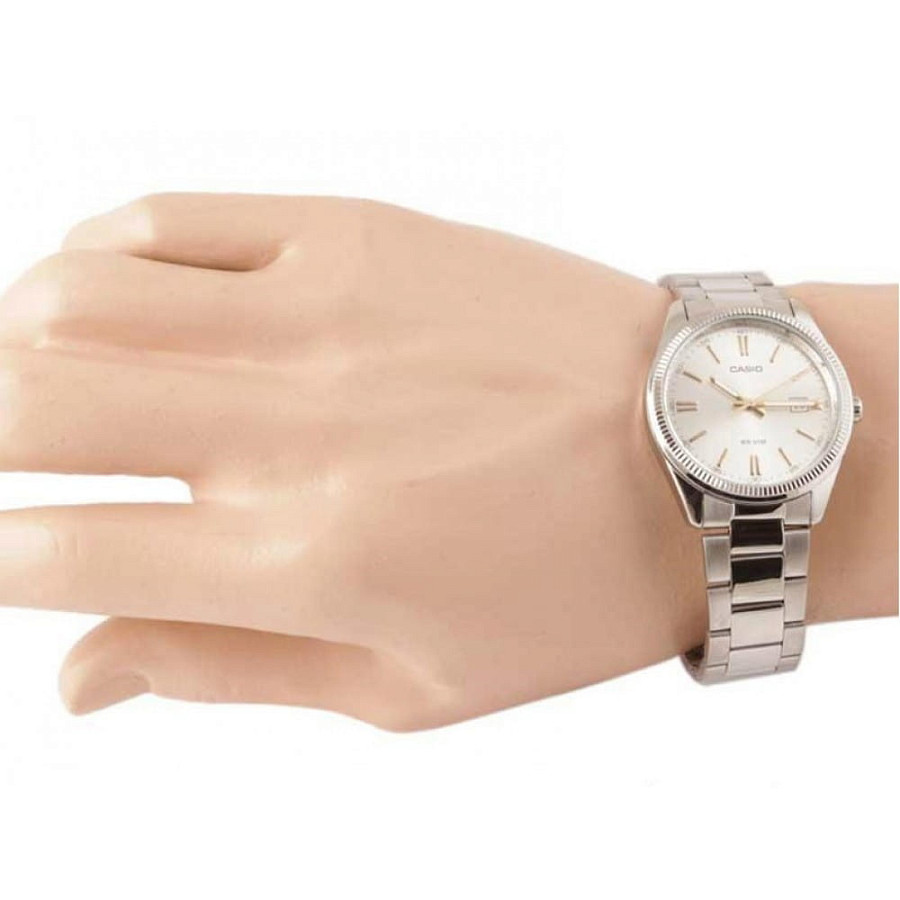 Часы Casio Collection MTP-1302D-7A2VDF (MTP-1302D-7A2) — сталь металл, Япония