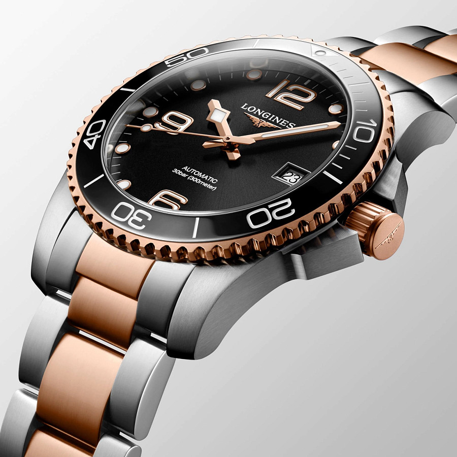 Часы Longines HydroConquest L3.781.3.58.7 — сталь c pvd покрытием, мужские