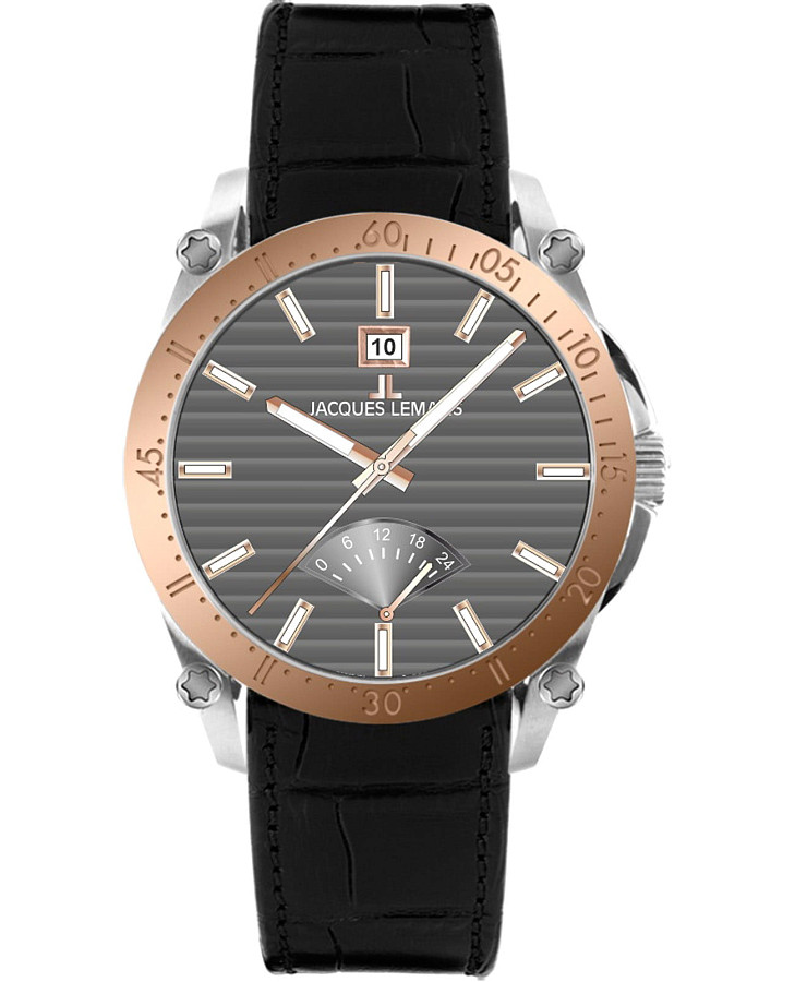Часы Jacques Lemans Derby 1-2202E — мужские, серый