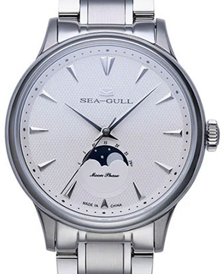 Часы Seagull Moon Phase 816.12.1131 — механические, сталь металл