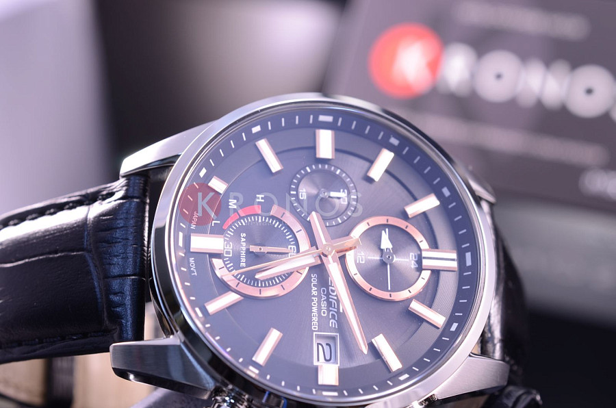 Часы Casio Edifice EFB-560SBL-1A — металл, Япония