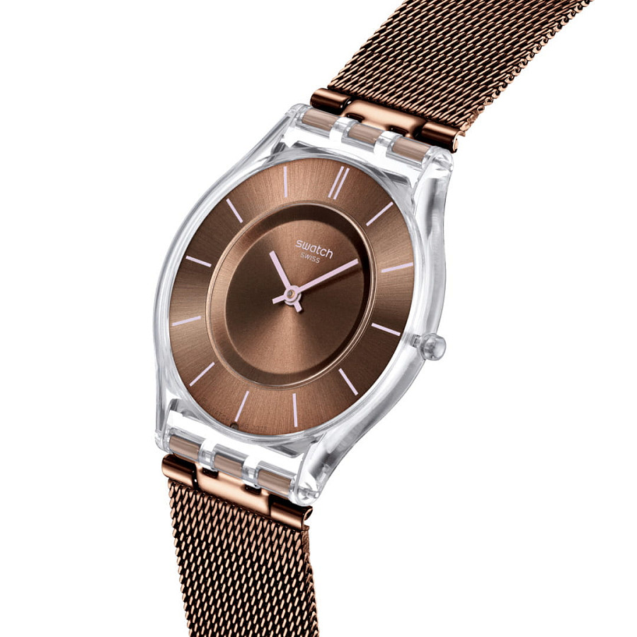Часы Swatch Skin Classic Biosourced SS08K121M — кварцевые, пластик