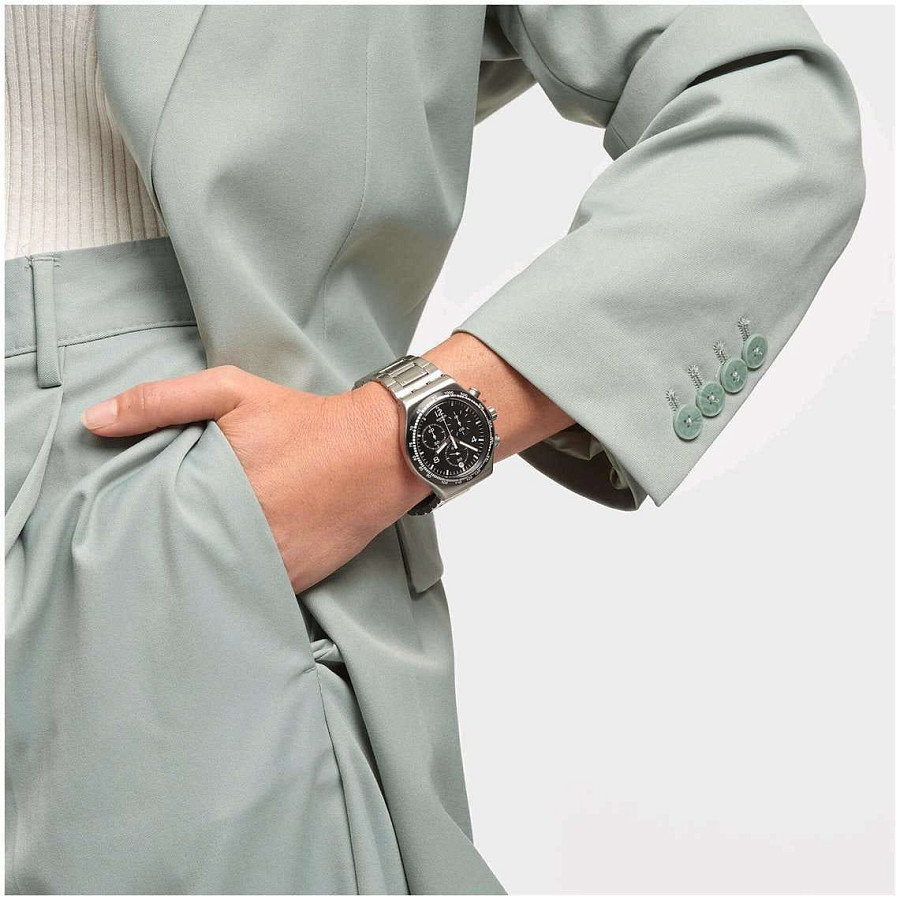 Часы Swatch I New Chrono YVS444GC — кварцевые, Швейцария, женские