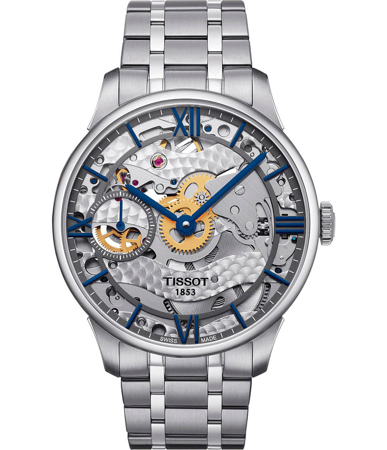 Часы Tissot Chemin des Tourelles Squelette T099.405.11.418.00 — мужские, серый