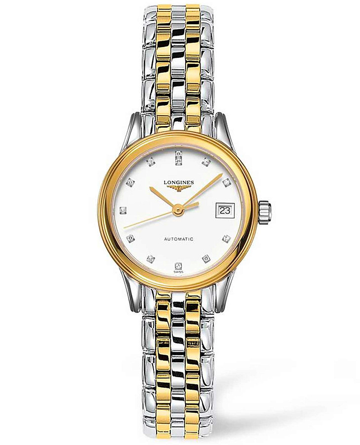 Часы Longines Flagship L4.274.3.27.7 — женские, белый
