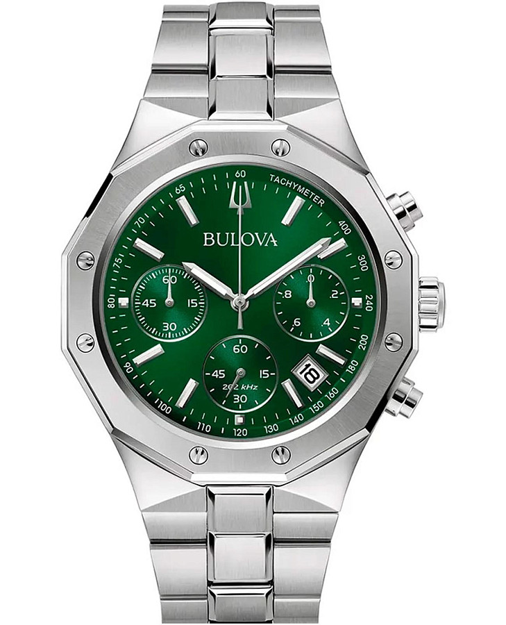 Часы Bulova Classic 96B409 — мужские, зеленый