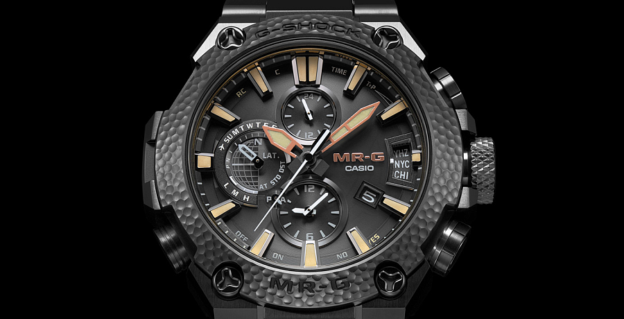 Часы Casio G-Shock MRG-G2000HB-1A — электронные, титан