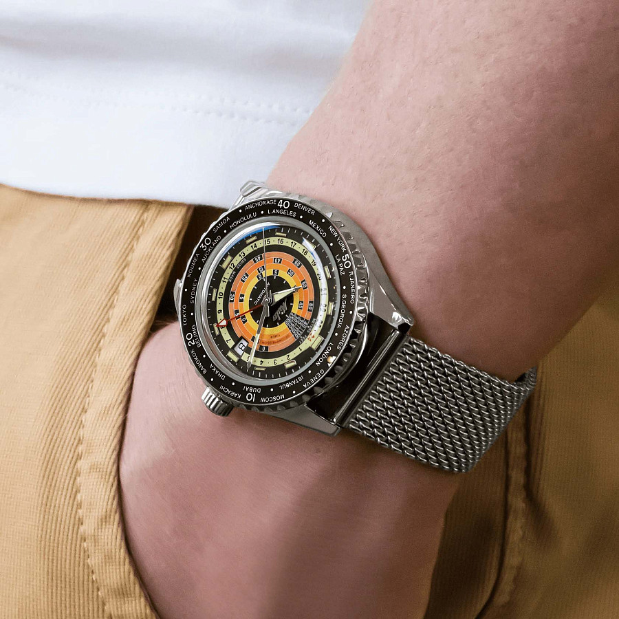 Часы Mido Ocean Star Decompression Worldtimer 200 M026.829.17.051.00 — Швейцария, мужские