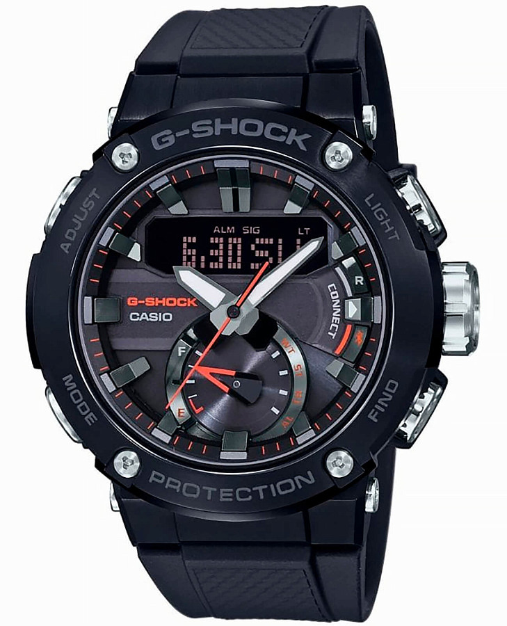 Часы Casio G-Shock GST-B200B-1A — мужские, черный