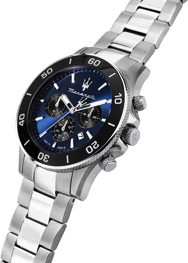 Часы Maserati Competizione Chronograph R8873600009 — мужские, нержавеющая сталь