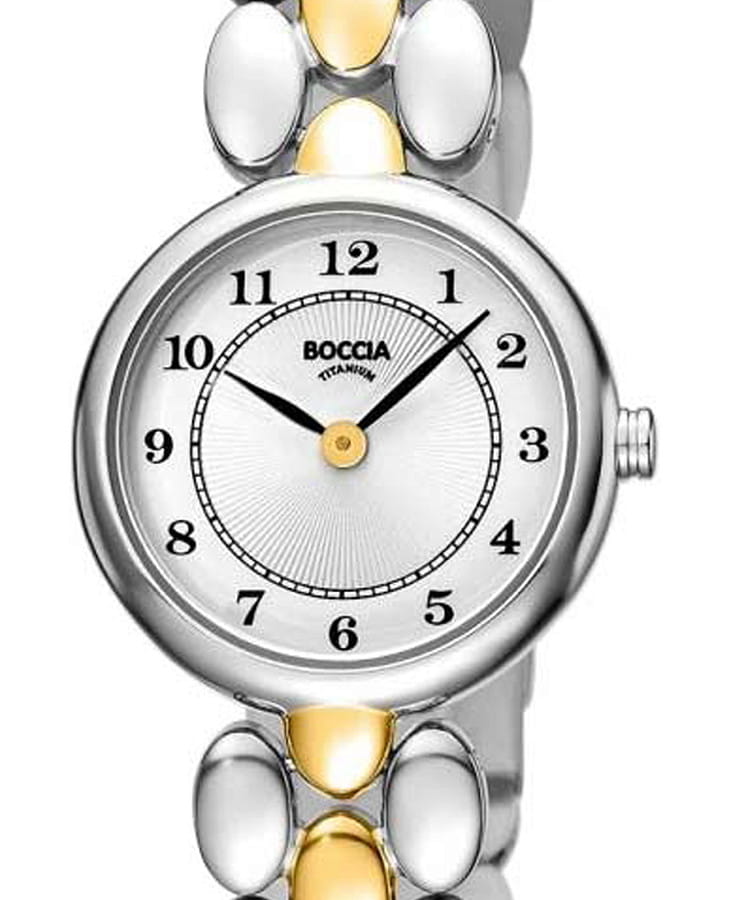 Часы Boccia Titanium Circle-Oval 3378-02 — кварцевые, титан