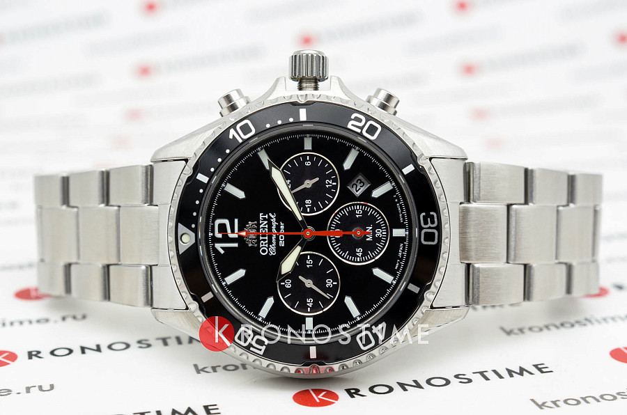 Часы Orient Chronograph RA-TX0202B (RN-TX0202B) — кварцевые, сталь металл