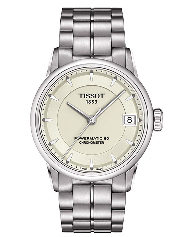 Часы Tissot T-Classic Luxury Automatic T086.208.11.261.00 — женские, бежевый