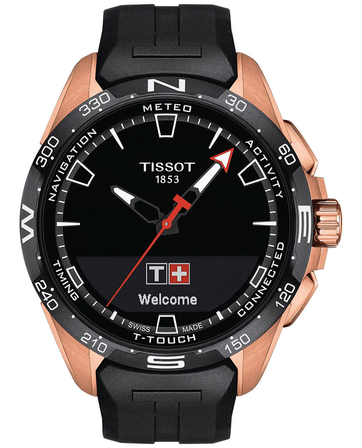 Часы Tissot T-Touch Connect Solar T121.420.47.051.02 — мужские, серый