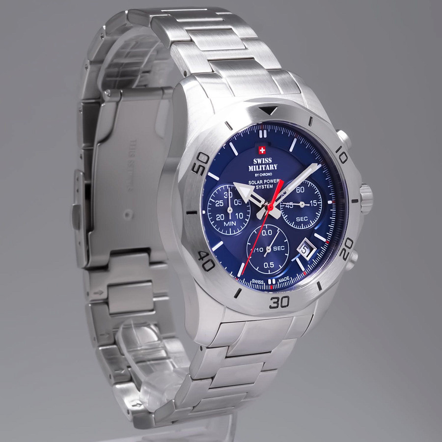 Часы Swiss Military by Chrono Solar Power SMS34072.02 — нержавеющая сталь, мужские