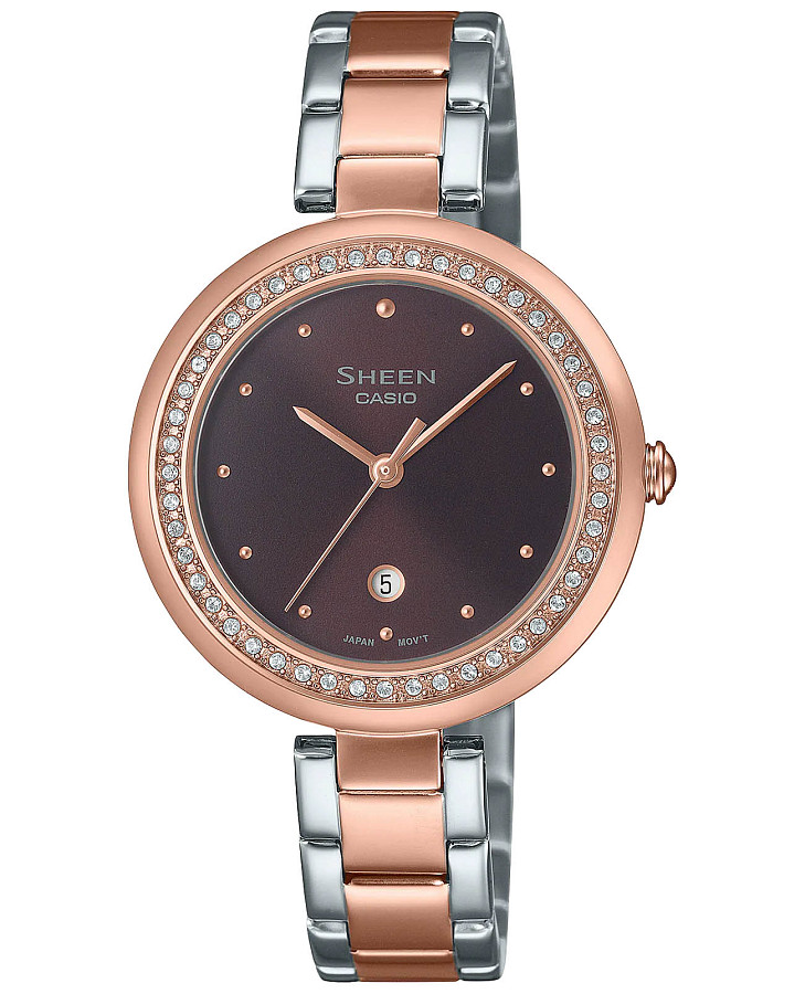 Часы Casio Sheen SHE-4556SPG-5A — женские, коричневый