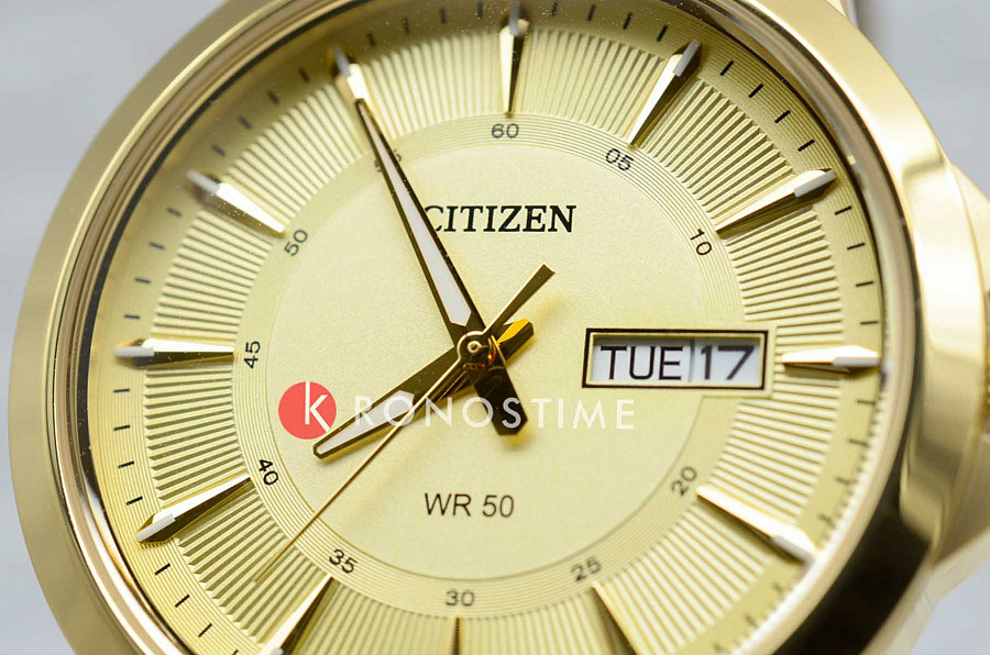 Часы Citizen Basic BF2013-56P — нержавеющая сталь с ip-покрытием, мужские