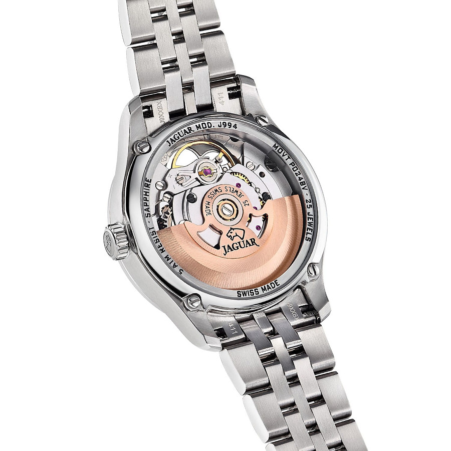Часы Jaguar Automatic Open Heart J994/2 — механические, металл сталь