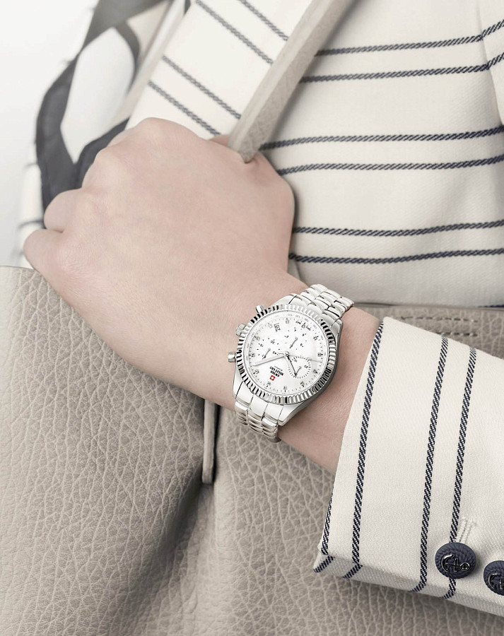 Часы Swiss Military by Chrono SM30207.02 — женские, нержавеющая сталь