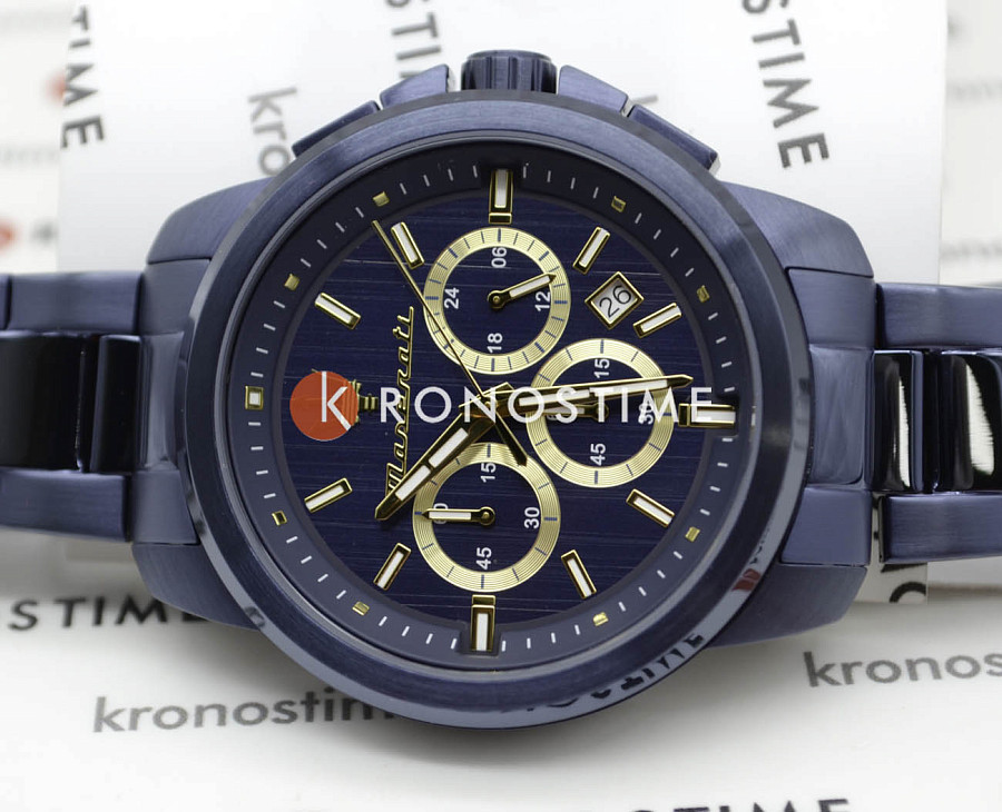 Часы Maserati Successo Chronograph R8873621040 — мужские, синий