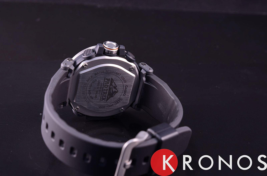 Часы Casio Pro Trek PRG-600-1E — мужские, силикон