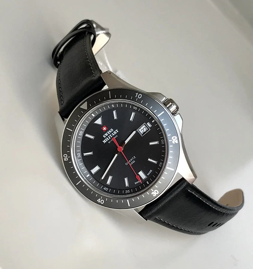 Часы Swiss Military by Chrono SM34082.06 — кварцевые, металл сталь