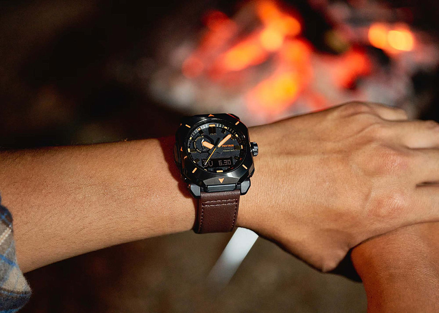 Часы Casio Pro Trek PRW-6900YL-5DR (PRW-6900YL-5) — кварцевые, сталь металл