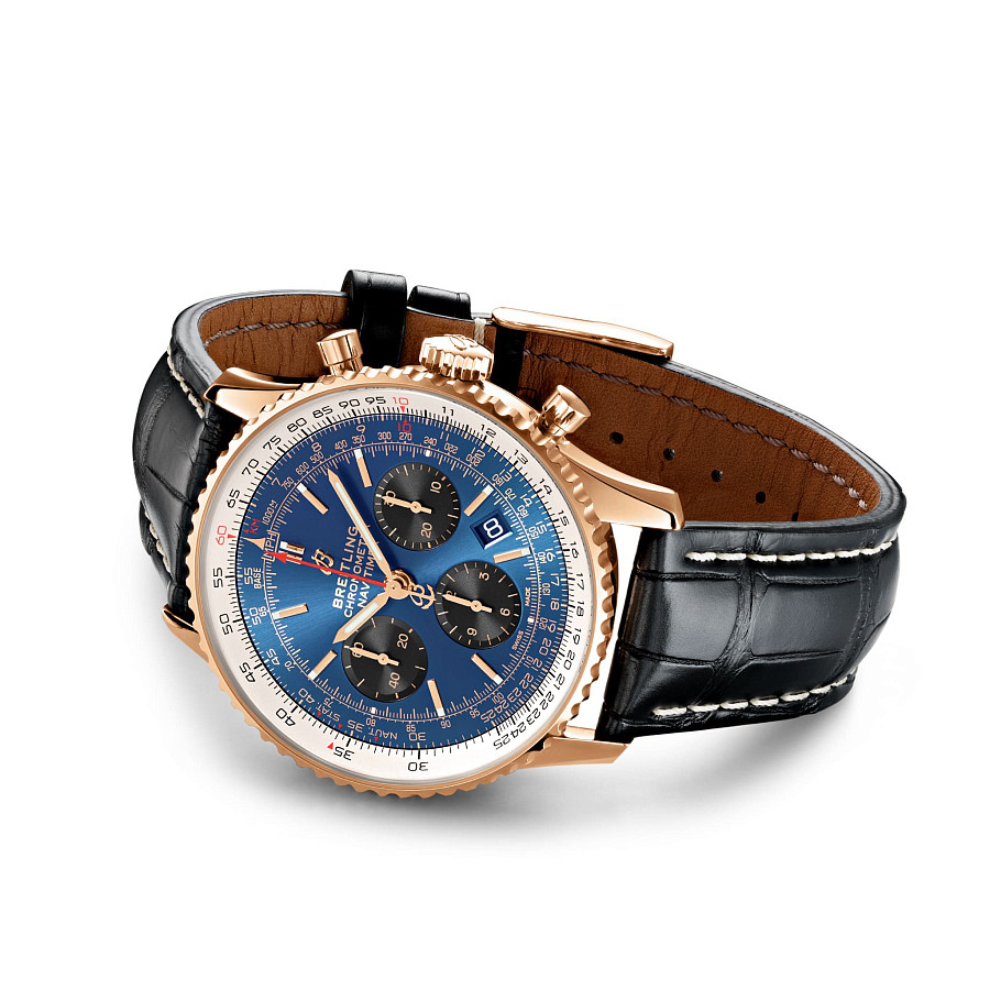 Часы Breitling Navitimer B01 Chronograph 43 RB0121211C1P1 — золото, Швейцария