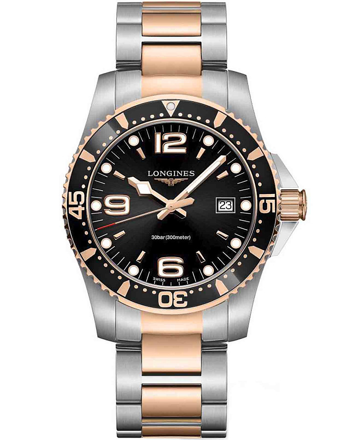 Часы Longines HydroConquest L3.740.3.58.7 — мужские, черный