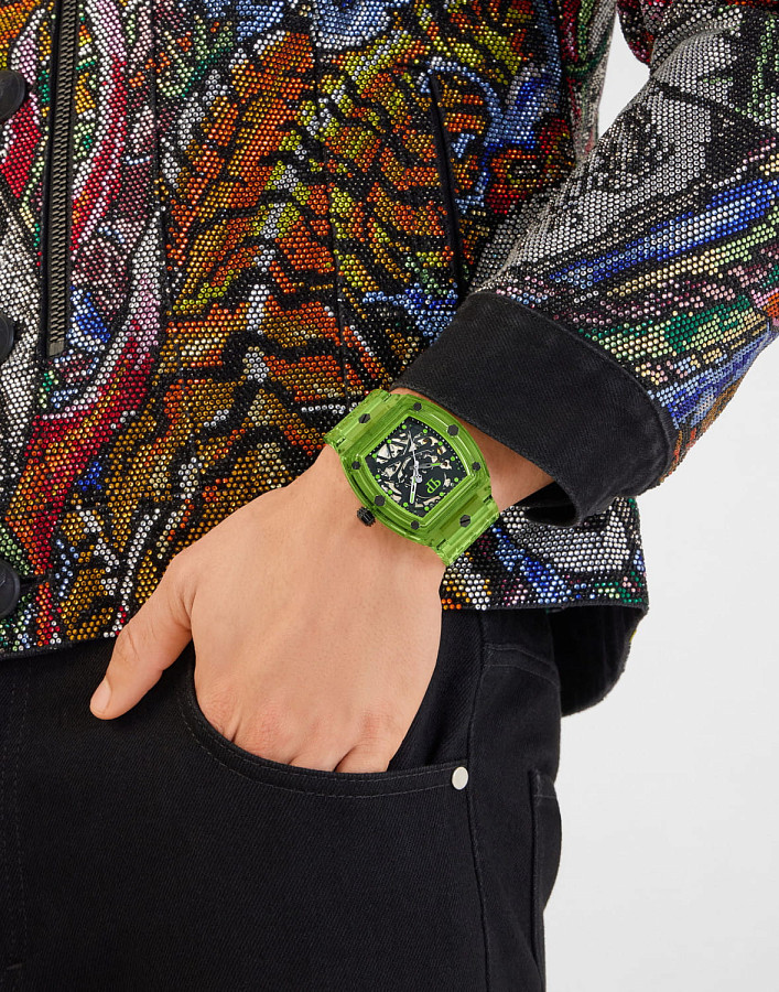 Часы Philipp Plein $keleton Crystal PWPTA0124 — механические, пластик