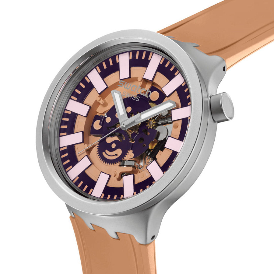 Часы Swatch Big Bold Irony Lacquered SB07S119 — кварцевые, металл сталь