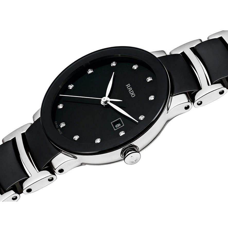 Часы Rado Centrix Diamonds R30935752 — сталь керамика металл, Швейцария